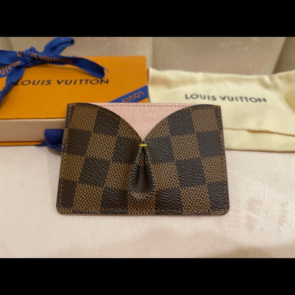 Louis Vuitton Caissa card holder Damier brown